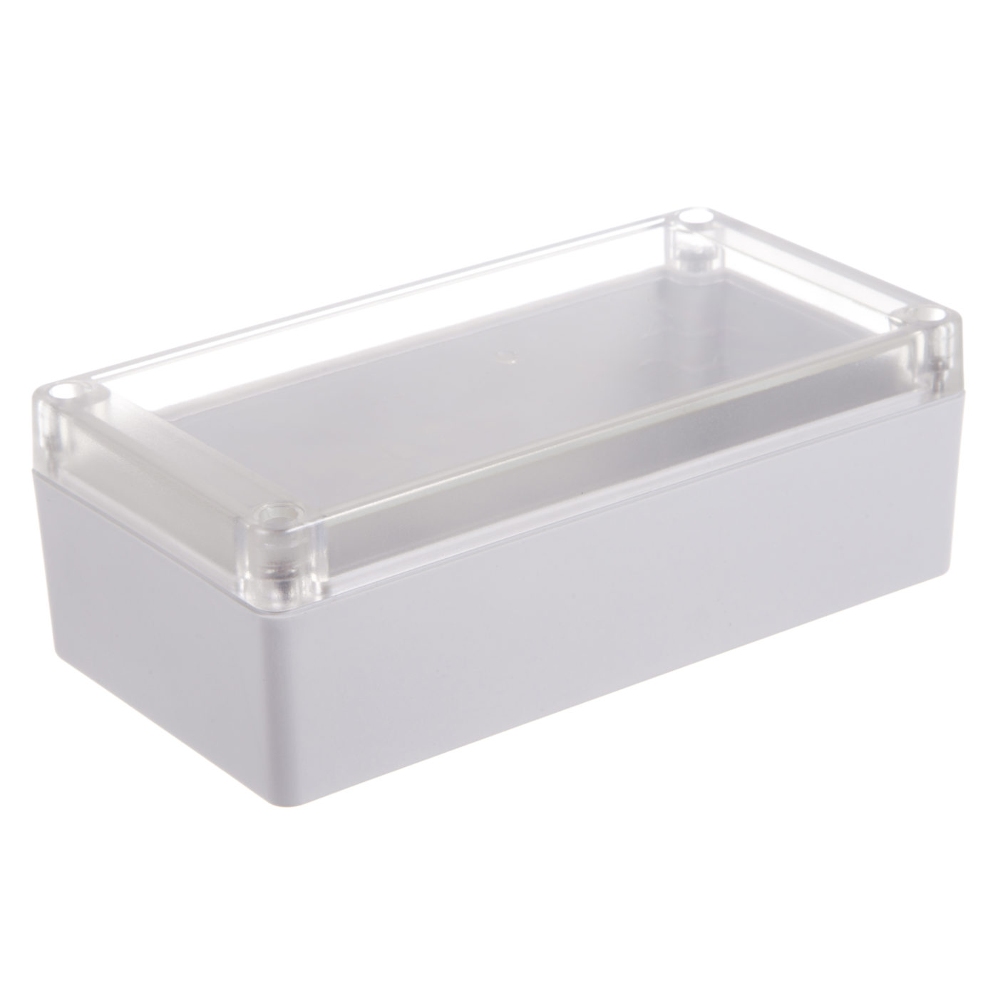 RP1175C Grey ABS, IP65 Rated Clear Lid Enclosure - Evatron Enclosures