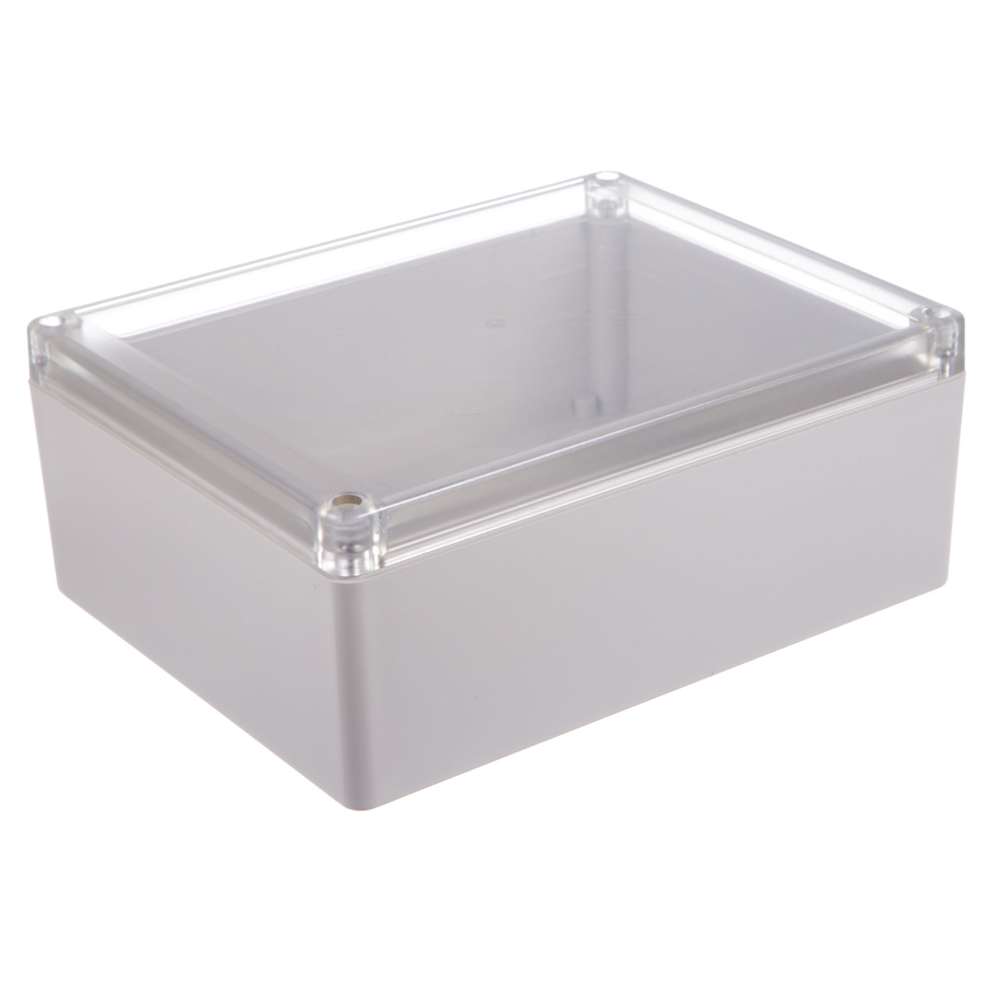 RP1245C Grey IP65 Rated Clear Lid Enclosure - Evatron Enclosures