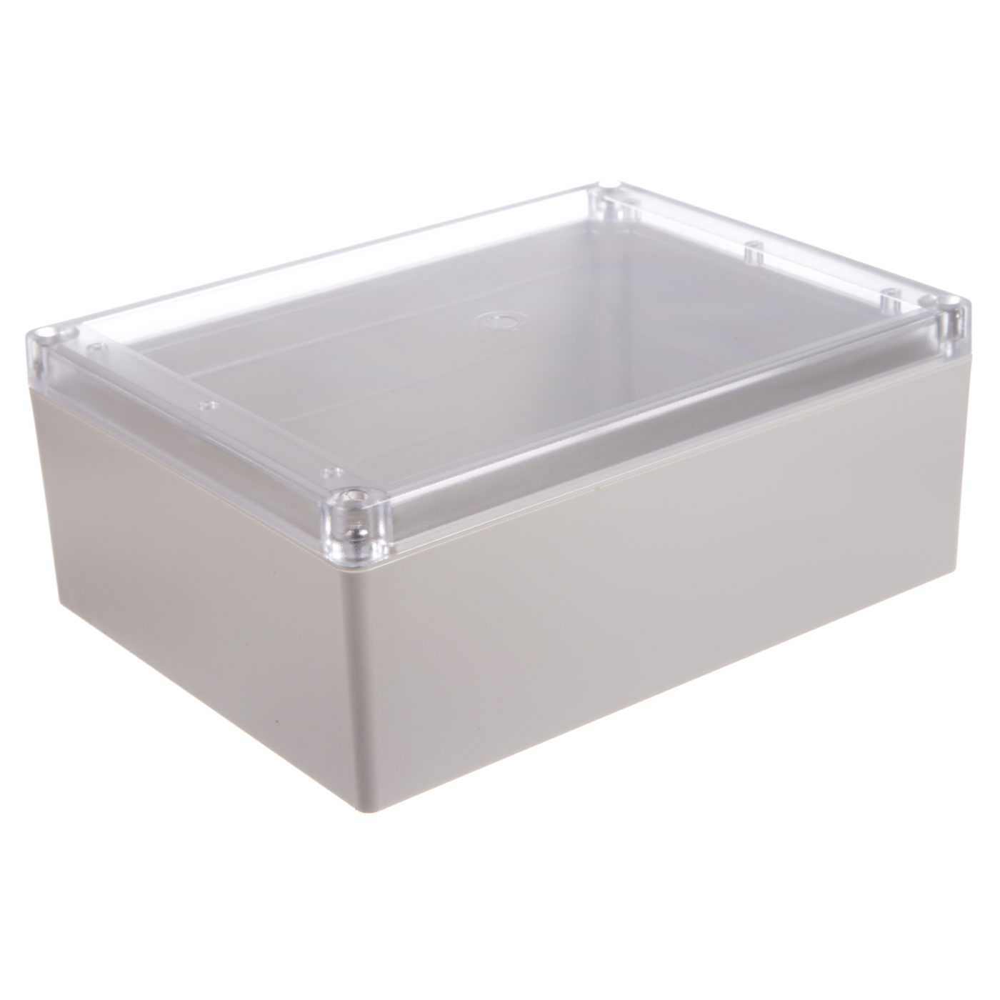 RP1285C Grey ABS IP65 Clear Lid Enclosure - Evatron Enclosures